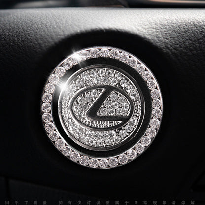 Luxury Crystal Car Starter Button Cover Ring