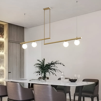 Modern Glass Linear Pendant Light