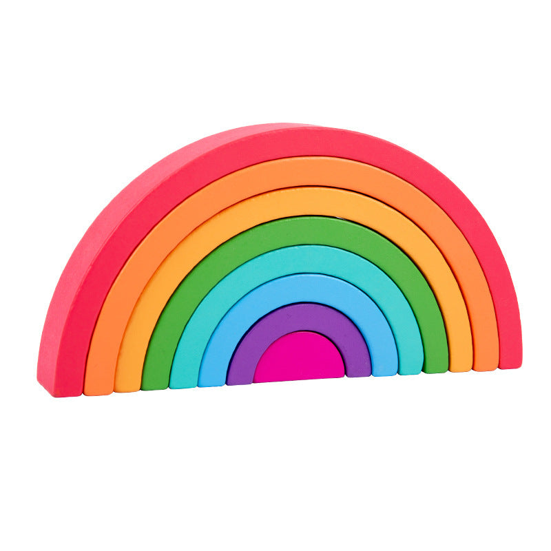 Colorful Wooden Building Blocks for Kids