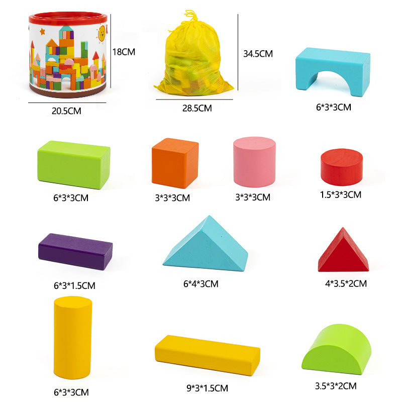 Befez | Kids Building Blocks Set with Storage Bucket