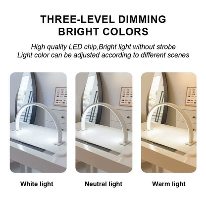 Compact LED Nail Table Lamp U-Shaped Desk Light