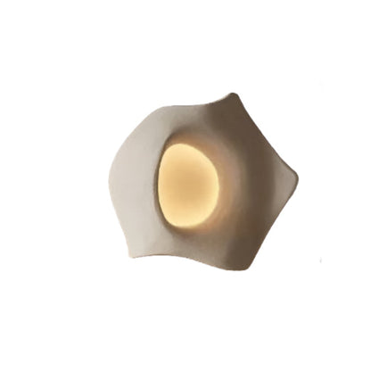 Simple White Textured Wall Lamp