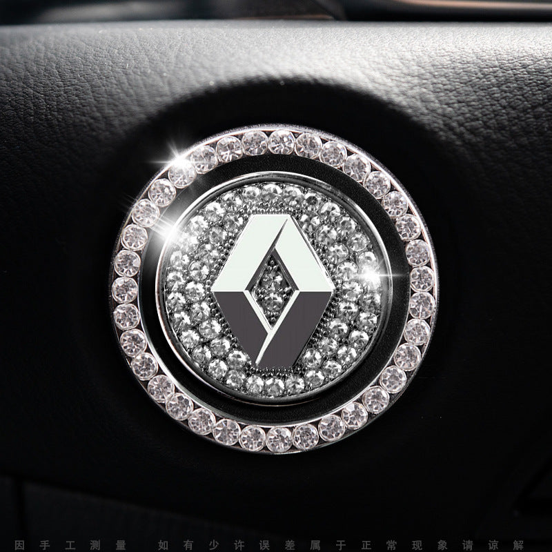 Luxury Crystal Car Starter Button Cover Ring