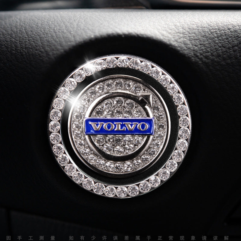 Luxury Crystal Car Starter Button Cover Ring