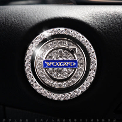 Luxury Crystal Car Starter Button Cover Ring