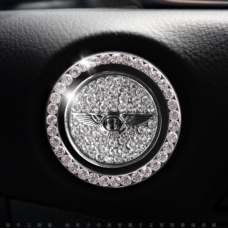 Luxury Crystal Car Starter Button Cover Ring