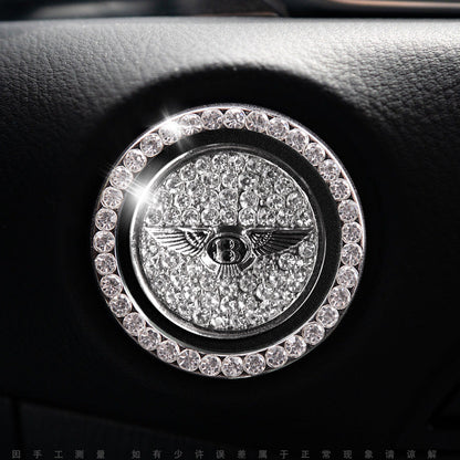 Luxury Crystal Car Starter Button Cover Ring