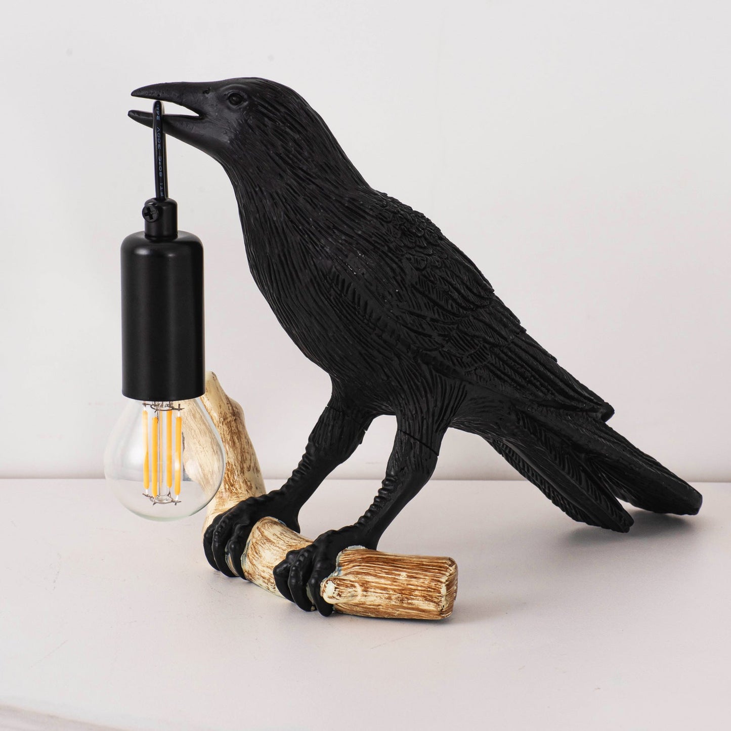 Compact Cute Bird Nightstand Table Lamp