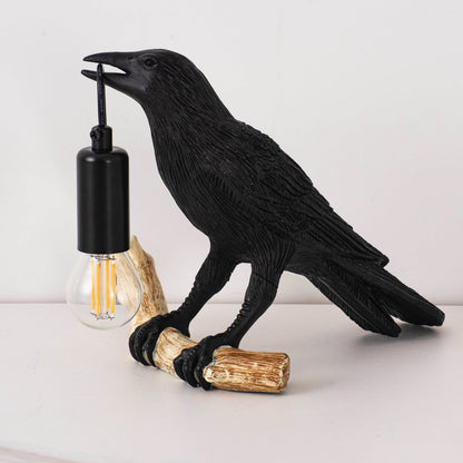 Compact Cute Bird Nightstand Table Lamp