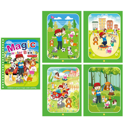 Colorful Kids Water Paint Book Set