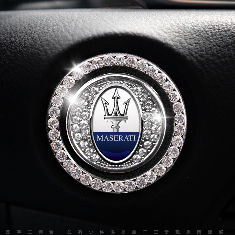 Luxury Crystal Car Starter Button Cover Ring