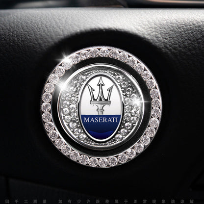 Luxury Crystal Car Starter Button Cover Ring