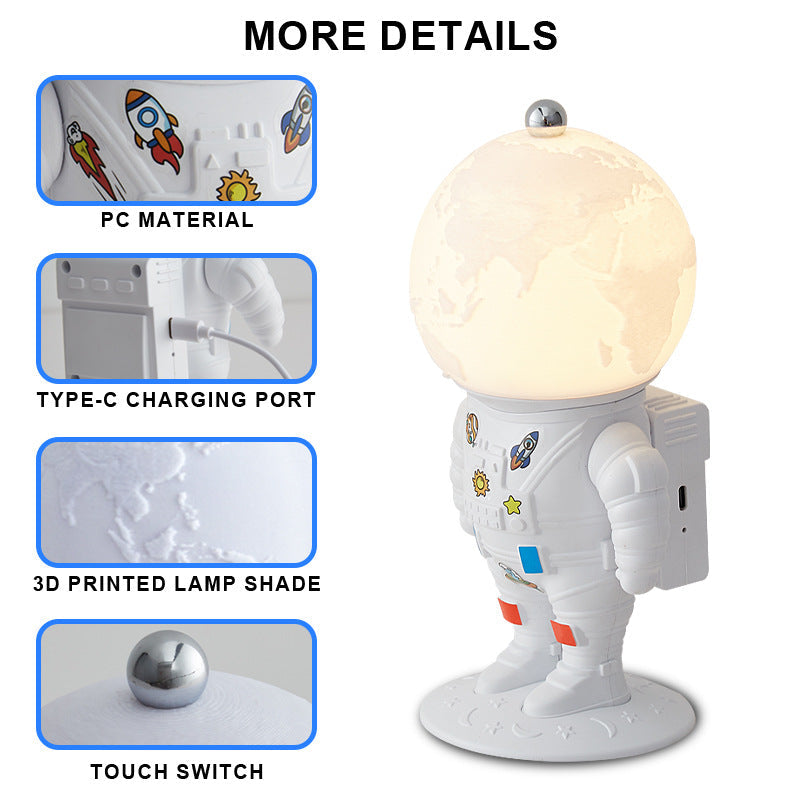 Space Theme LED Nightlight Table Lamp Home Decor Gift