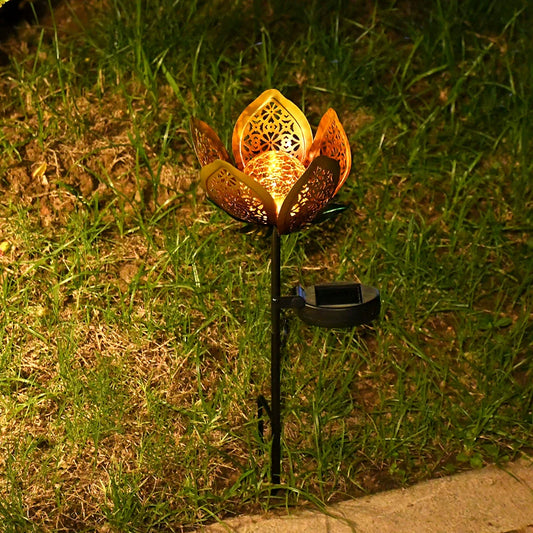 Bright Solar Yard Light, Elegant Glass Globe Lamp, Weatherproof Outdoor Garden Lamp - Befez