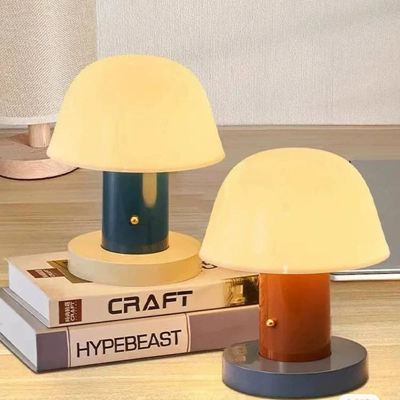 Compact Mushroom Shape Desk Light Lamp