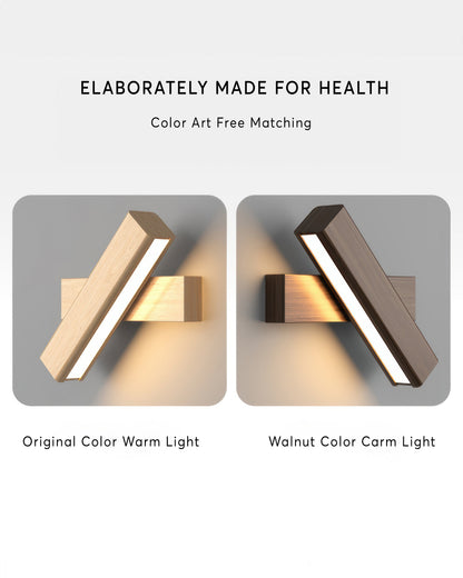 Adjustable Wooden Wall Light
