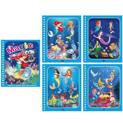 Colorful Kids Water Paint Book Set