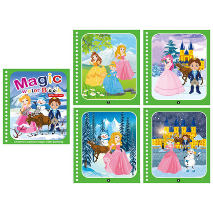 Colorful Kids Water Paint Book Set