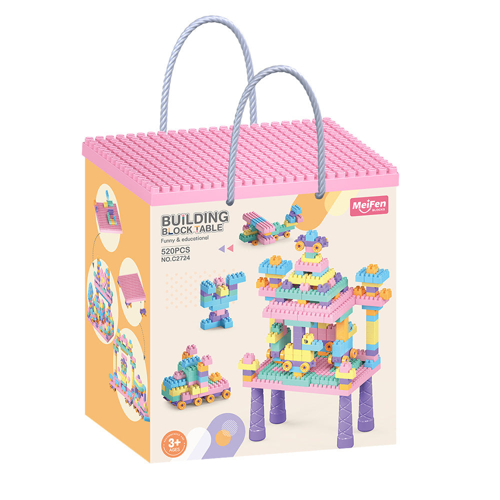 Kids Play Table with Building Blocks Set - Befez