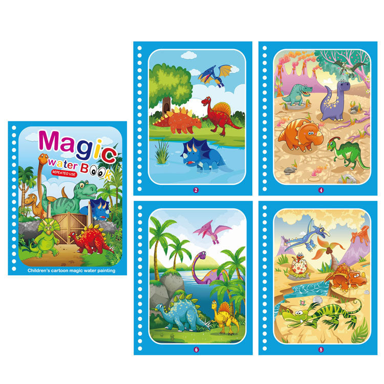 Colorful Kids Water Paint Book Set