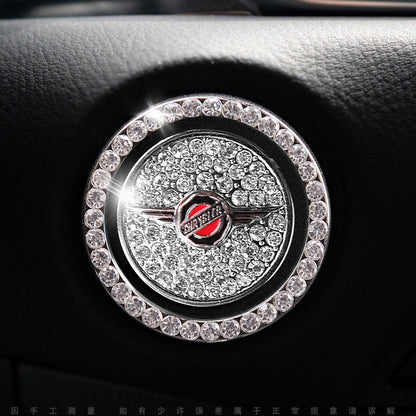 Luxury Crystal Car Starter Button Cover Ring