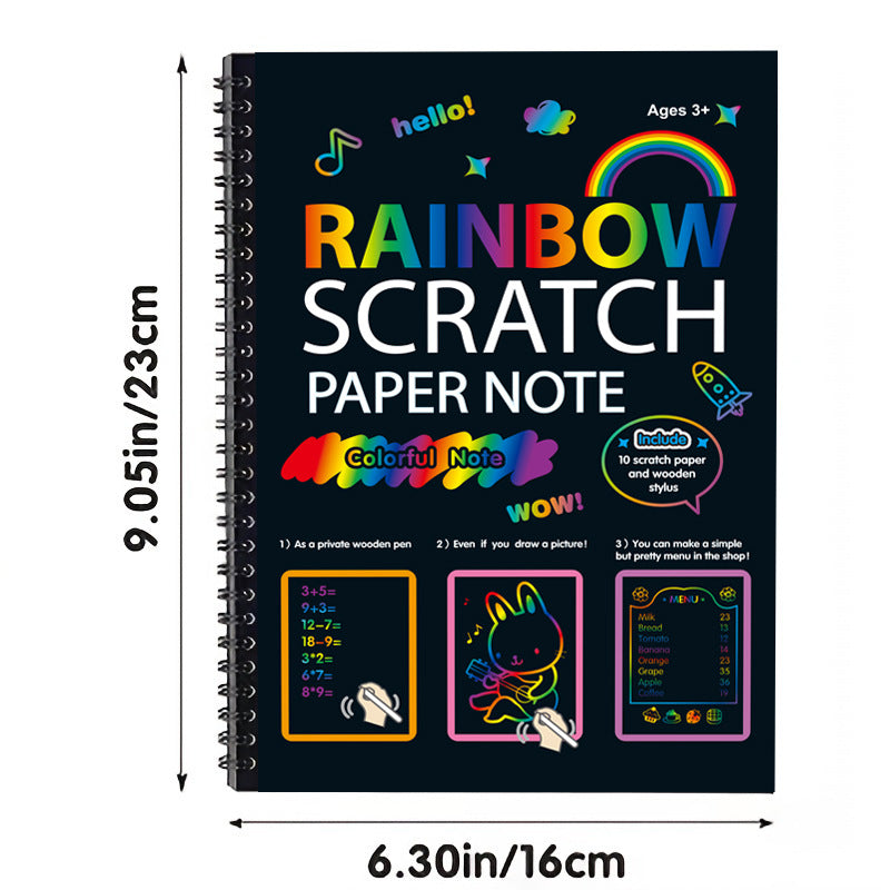Colorful Rainbow Art Scratch Pad