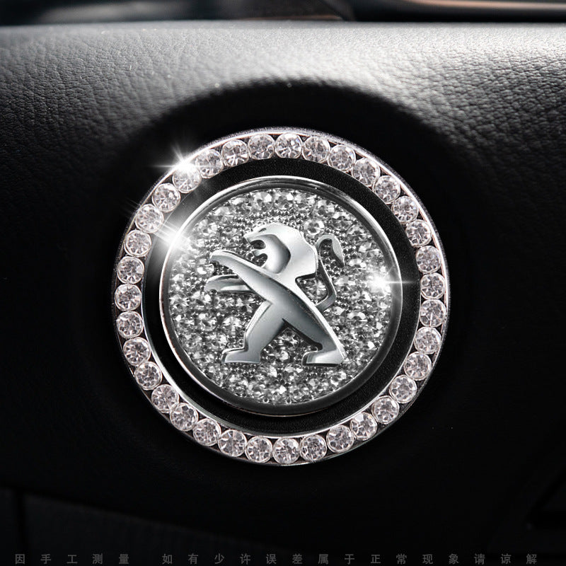 Luxury Crystal Car Starter Button Cover Ring