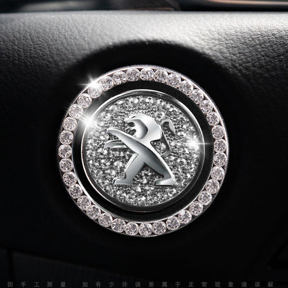 Luxury Crystal Car Starter Button Cover Ring