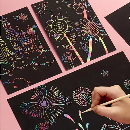 Colorful Rainbow Art Scratch Pad