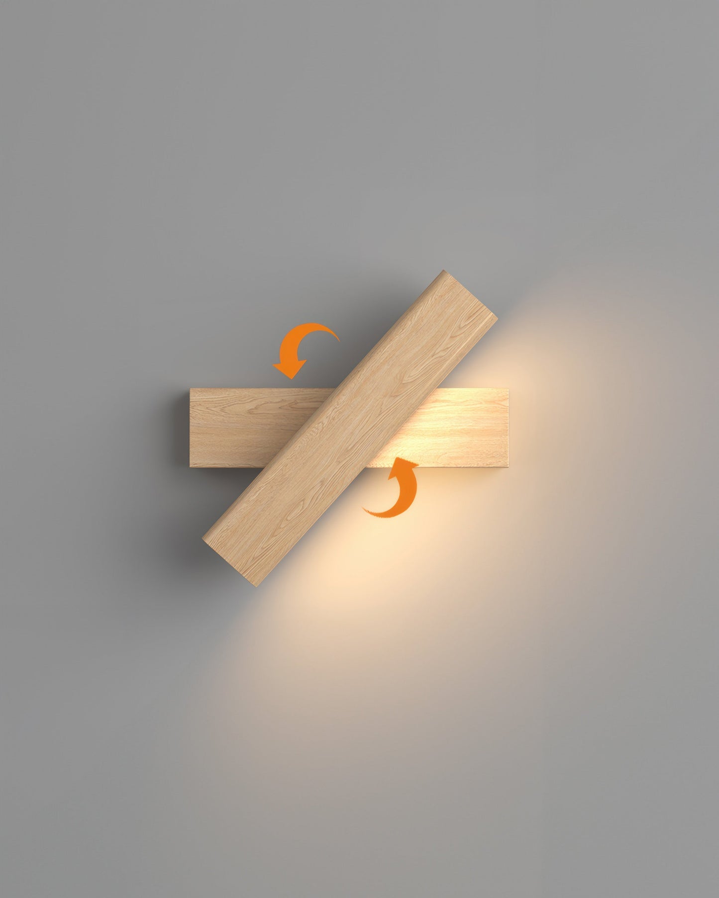 Adjustable Wooden Wall Light