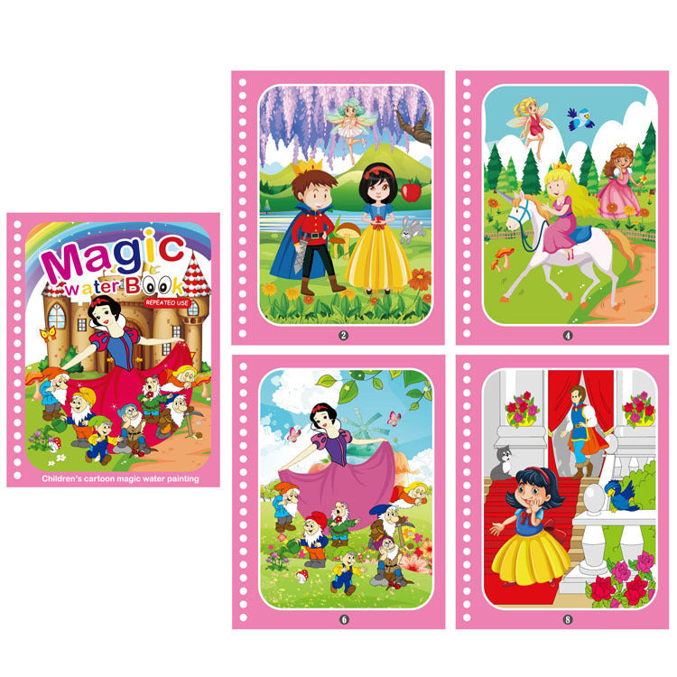 Colorful Kids Water Paint Book Set