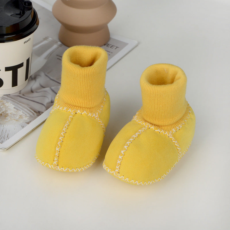 Cozy Baby Booties with Soft Faux Fur Inside