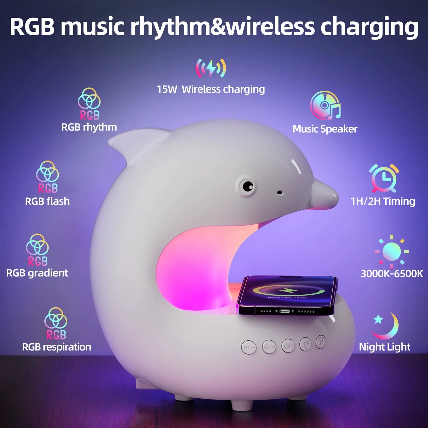 Popular LED Wireless Charging Lamp