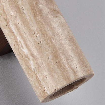 Natural Stone Wall Light in Minimalist Tube Design