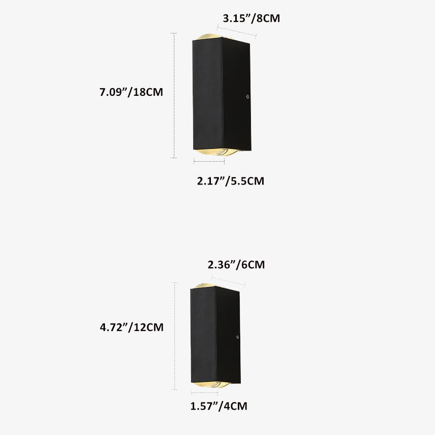 Befez | Stylish Weatherproof Outdoor LED Wall Lamp – Slim Metal Fixture - Befez