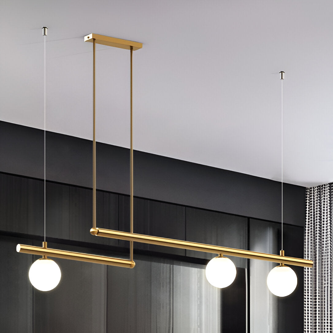 Modern Glass Linear Pendant Light