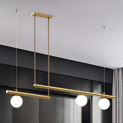 Modern Glass Linear Pendant Light