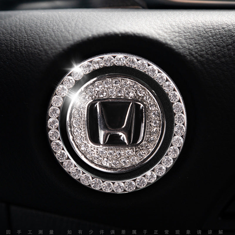 Luxury Crystal Car Starter Button Cover Ring