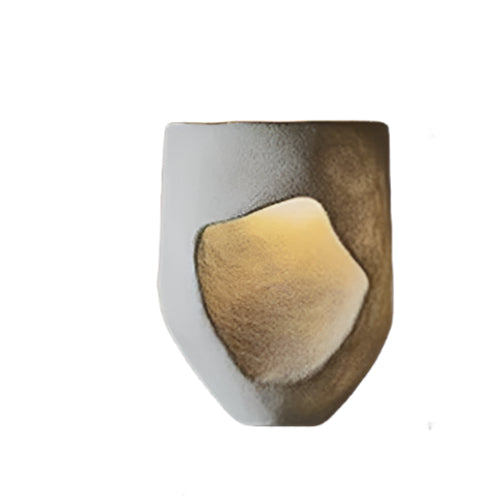 Simple White Textured Wall Lamp