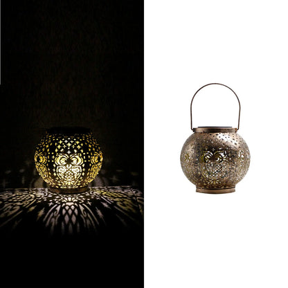 Rustic Metal Owl Lantern Pendant Light Outdoor Decor