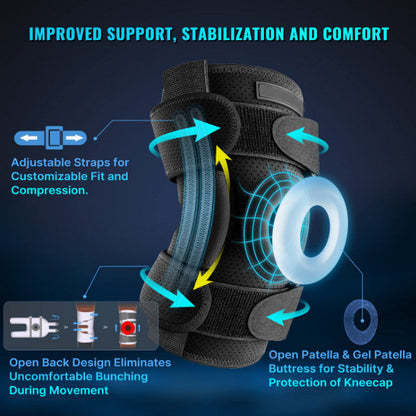 Supportive Hinged Knee Support For Injury Recovery
