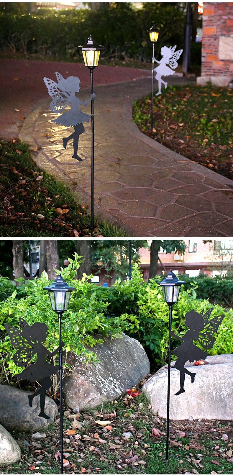 Solar Powered Garden Path Light, Waterproof Outdoor Decor Lamp