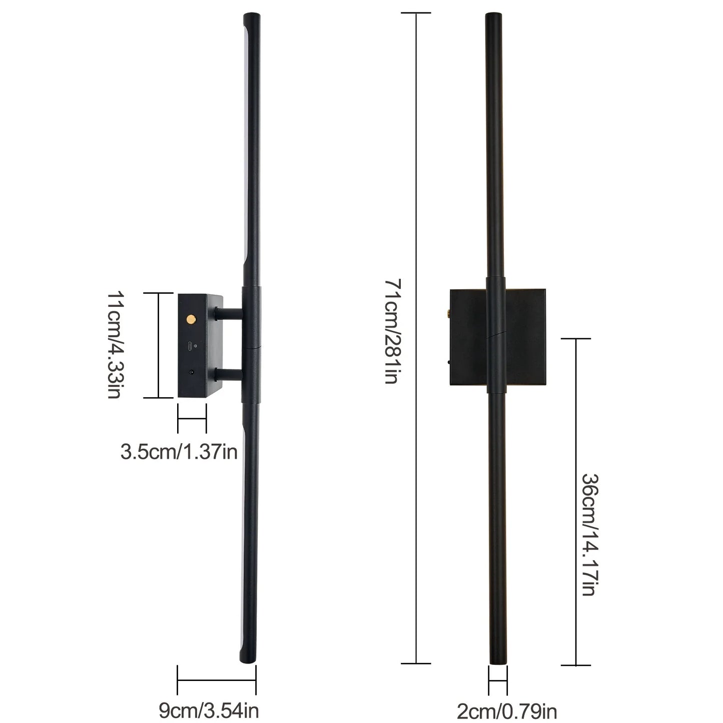 Smart LED Dimmable Plug in Wall Lamp