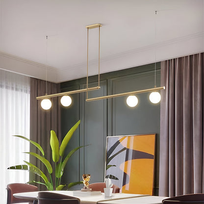 Modern Glass Linear Pendant Light