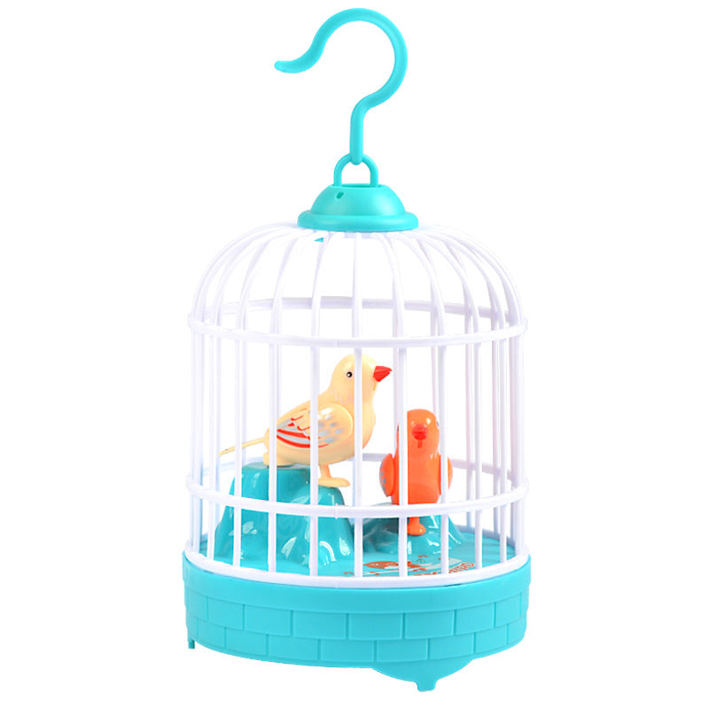 Colorful Birds Singing Cage Kid's Play Toy
