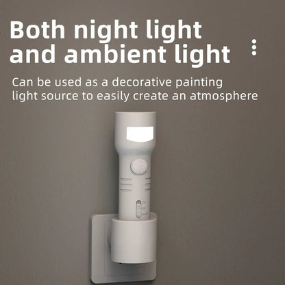 Bright LED Motion Nightlight with Portable Flashlight