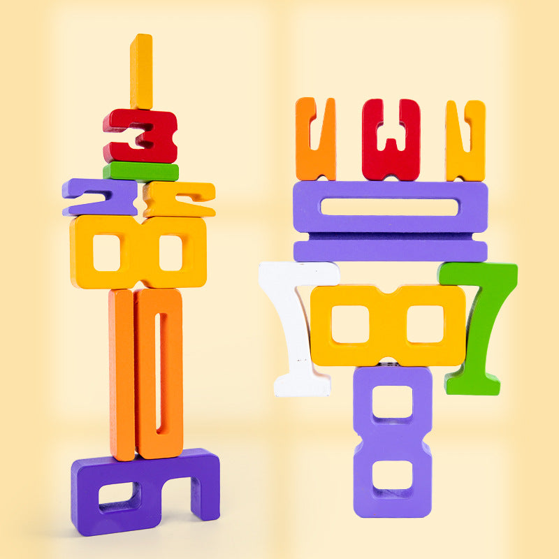 Educational Number Stacking Stone Toy