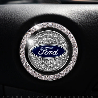 Luxury Crystal Car Starter Button Cover Ring