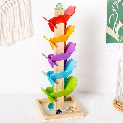 Classic Wooden Marble Run Toy