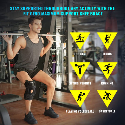 Supportive Hinged Knee Support For Injury Recovery